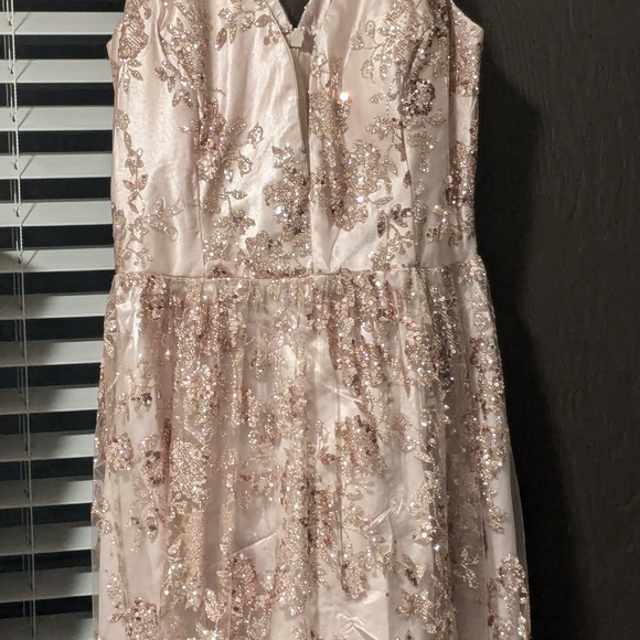 Sequin gown - rose gold - size M - Picture 7 of 9